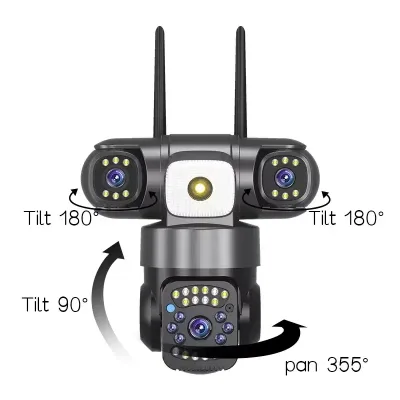 Outtdoor 3 Lens V380 Ip Camera
