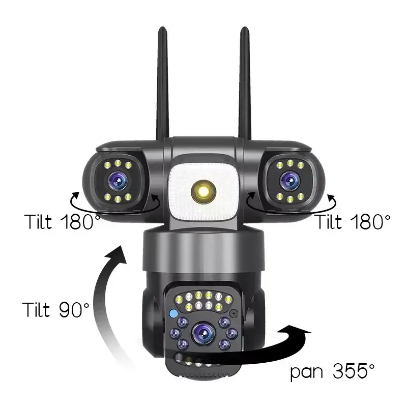 Outtdoor 3 Lens V380 Ip Camera